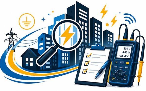 Pomiary elektryczne wykonywane na terenie Jeziorany